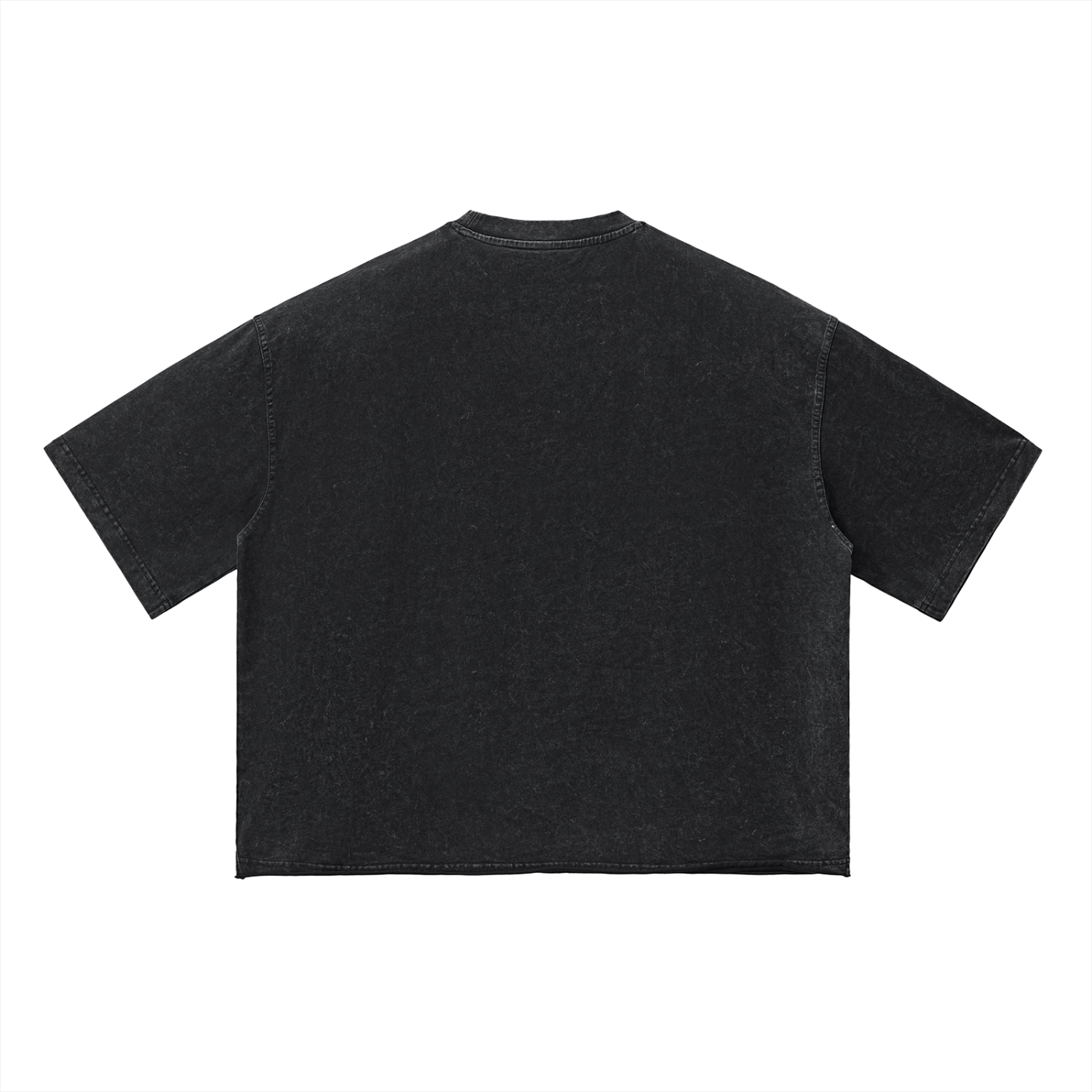 'WHERE MYSTERIES UNFOLD' CROPPED/RAW HEM TEE